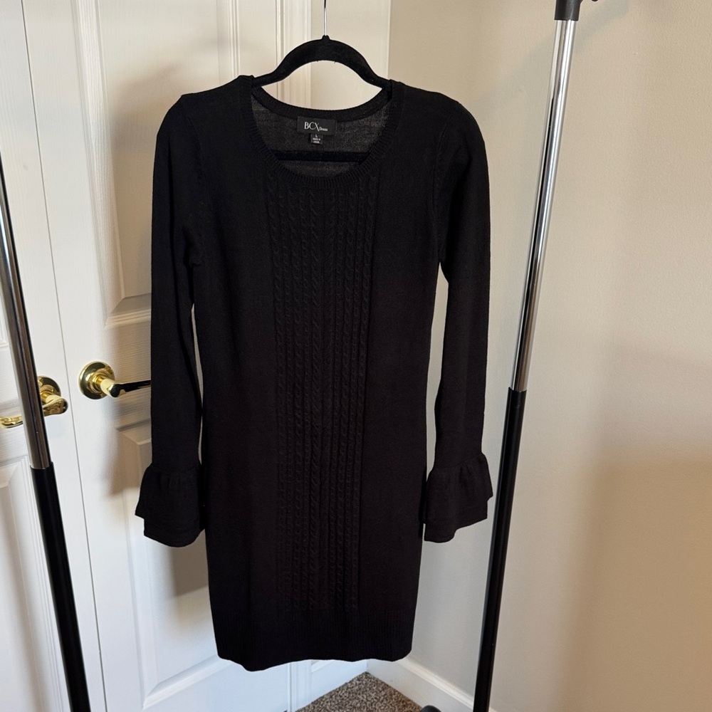BCX Black Long Sleeve Dress